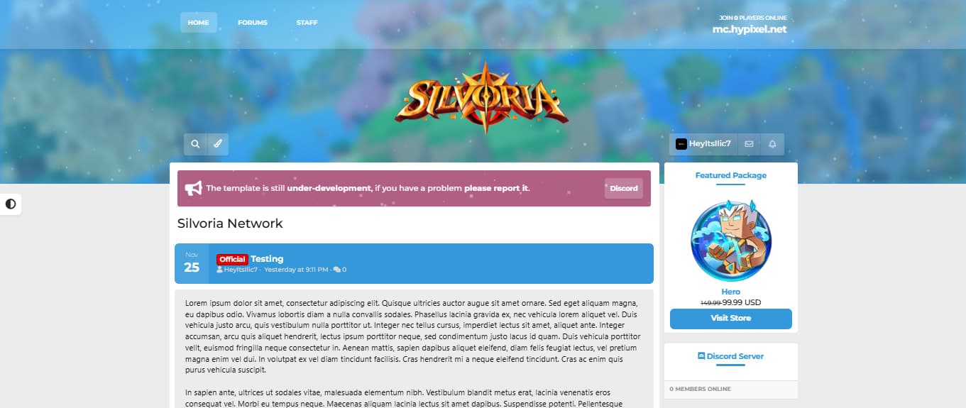 Silvoria — Forums